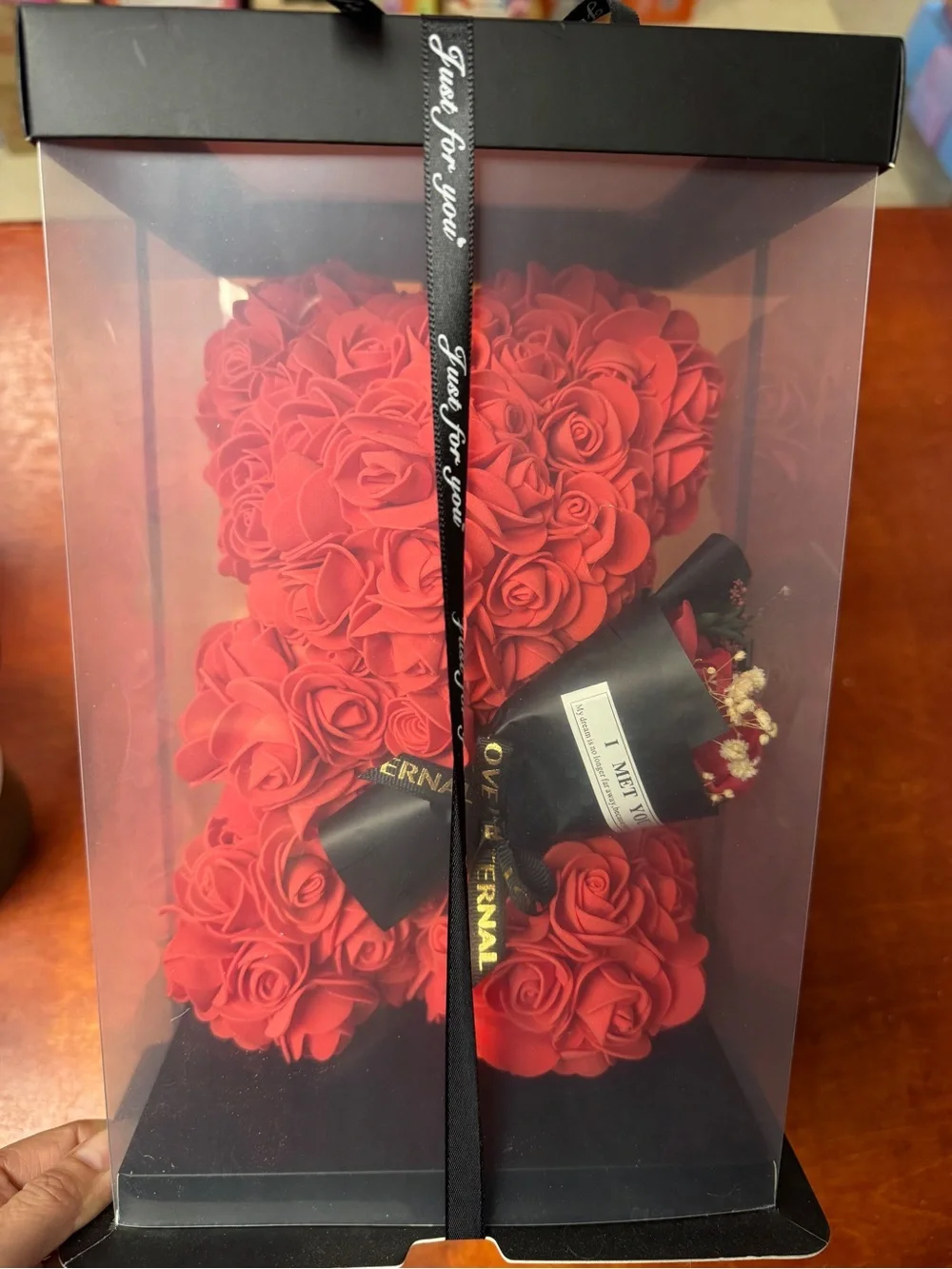 Red Rose Bear with Mini Bouquetci